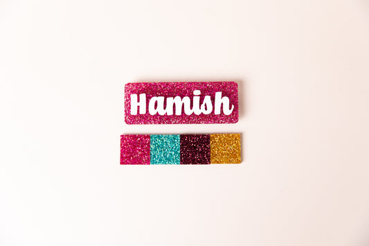 Sparkle Name Badges