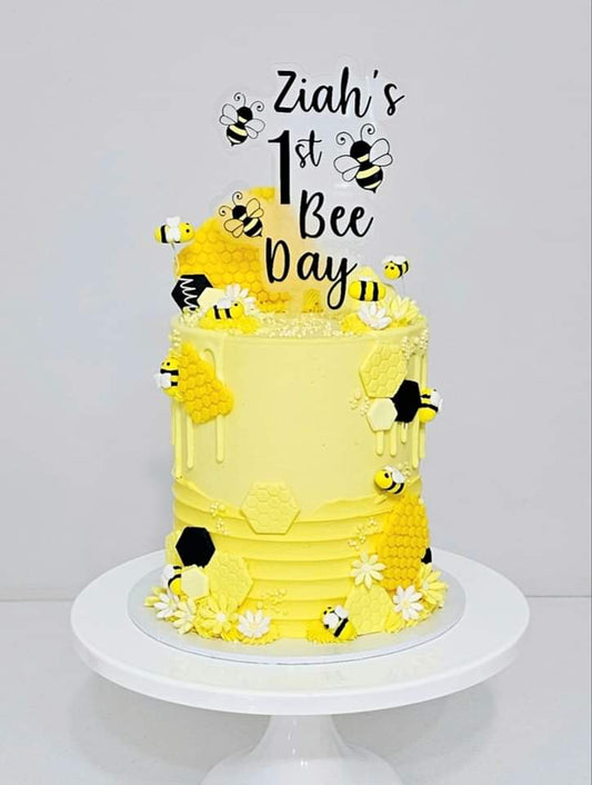 1st Bee Day Cake topper