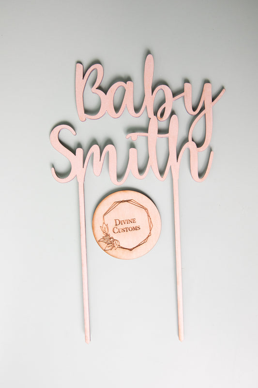 Baby Shower cake topper