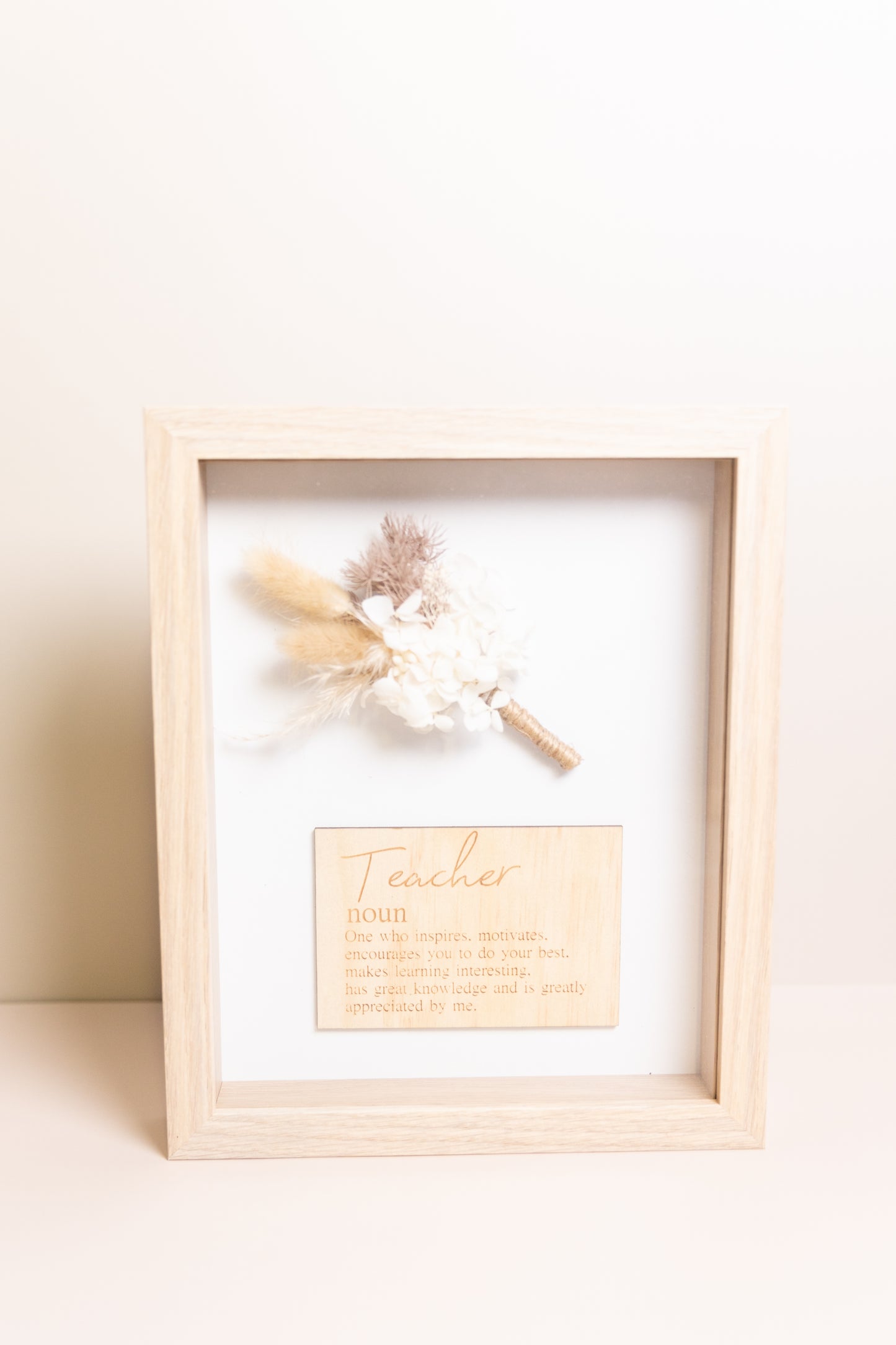 Teacher Preserved Floral Frame