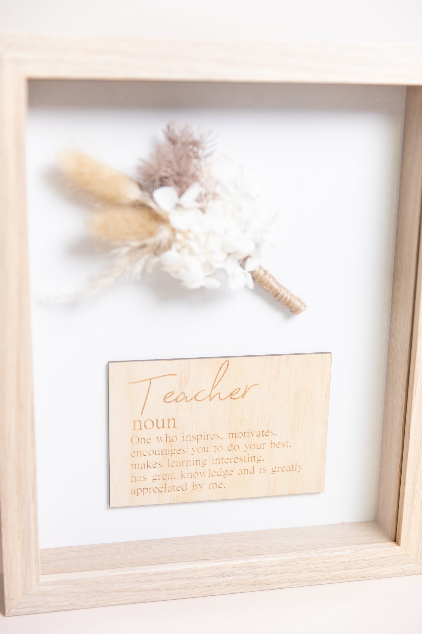 Teacher Preserved Floral Frame