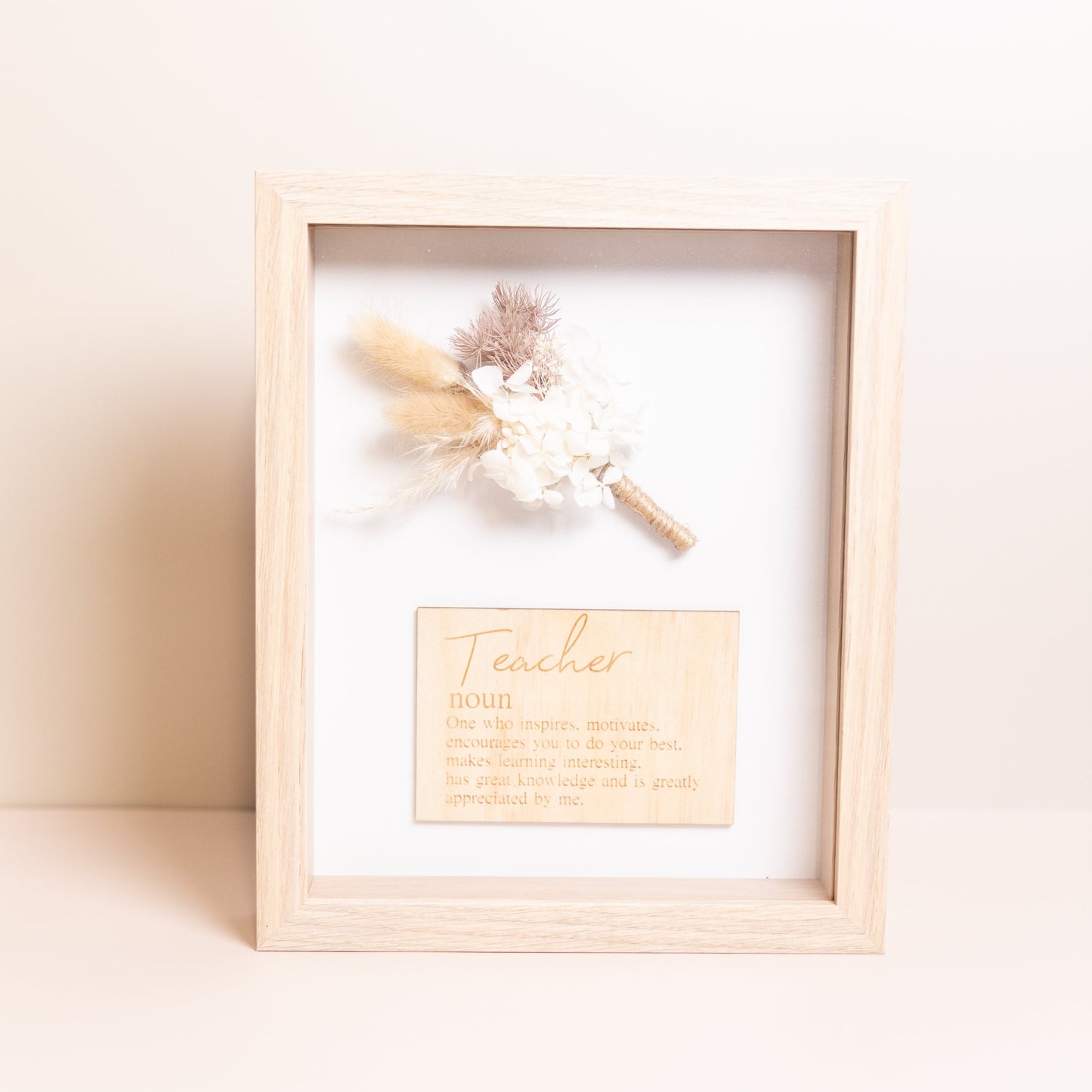 Teacher Preserved Floral Frame