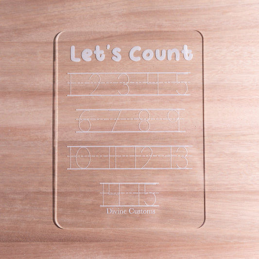 Lets Count Trace Board