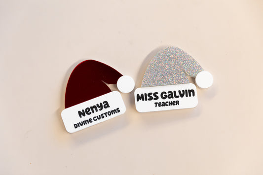 Santa Hat Badge